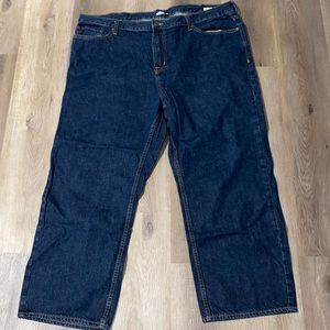 Men’s Old Navy Loose Fit Dark Denim Jeans Size 46x30